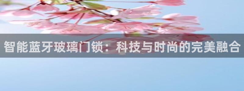 富联娱乐招商脏7O777：智能蓝牙玻璃门锁：科技与时尚的完美