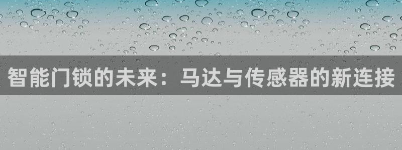 富联娱乐技术研发实力：智能门锁的未来：马达与传感器的新连接