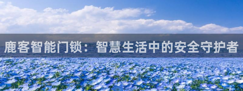 富联娱乐代理是谁的：鹿客智能门锁：智慧生活中的安全守护者