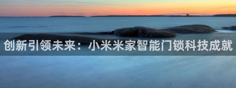 富联2娱乐招商测判官333OO：创新引领未来：小米米家智能门