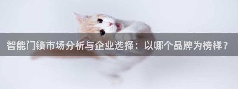 富联娱乐最新消息视频：智能门锁市场分析与企业选择：以哪个品牌