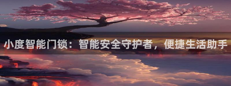 富联娱乐招商会判官333OO：小度智能门锁：智能安全守护者，