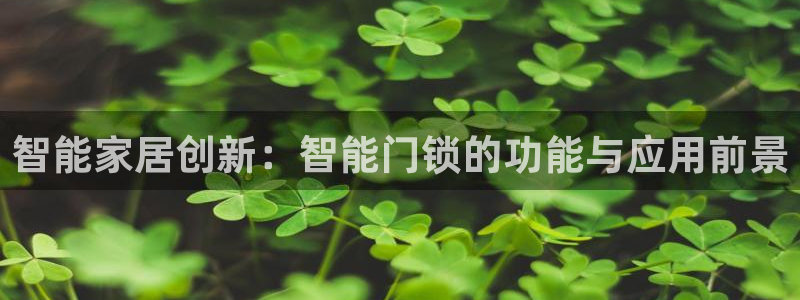富联娱乐开户条件是什么：智能家居创新：智能门锁的功能与应用前
